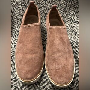 Naturalizer Woman’s Suede Slip-On Shoes- Rose Pink